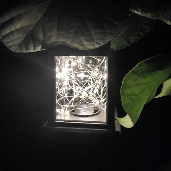 Outdoor Hanging Solar Lantern, Waterproof Rechargeable Decorative Lamp, Copper Wire Candle Light for Outside, Garden, Patio, Yard, Porch Decor