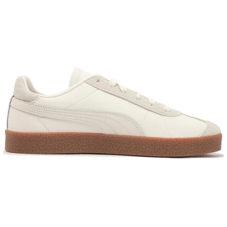 Puma Club Piele Sintetică Confortabil Ușor Durabil Adidași Low-Top Adidași Unisex Off-White 401515-02