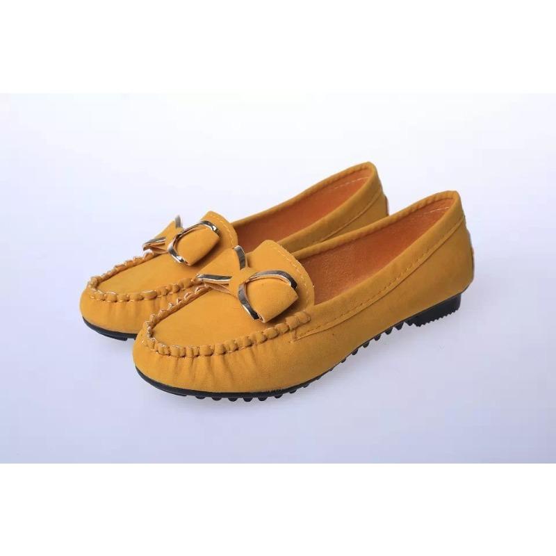 Women's Bow Slip-On Flats, Low Heel Casual Loafers for Driving and Work