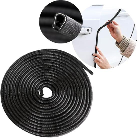 XINLIYA Car Door Edge Guards, 16Ft Universal Rubber Seal Protector U Shape Edge Trim Car Door Edge Protection For Most Car, Aluminum Boat Edge Guards
