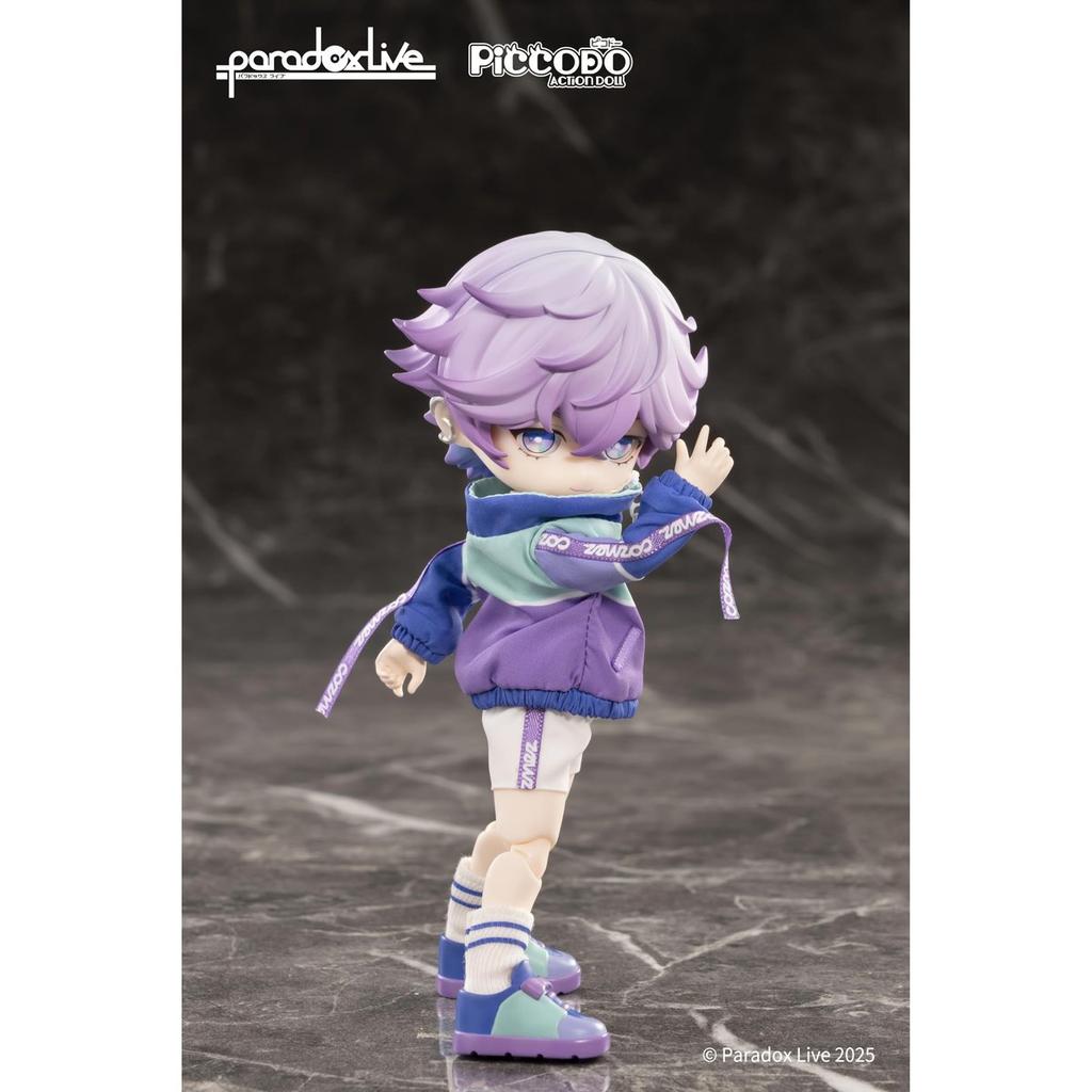 GENESIS PICCODO Paradox Live Nayuta Yatonogami Chibi Action Doll Figure, 15cm Collectible Anime Toy with Interchangeable Parts and Clothes