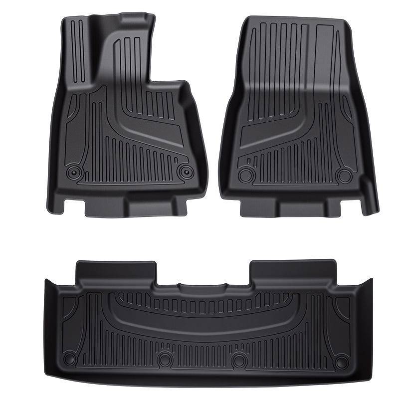 Compatible with 25 Xiaomi SU7 Models, Original Color TPE Floor Mats, Front and Rear Trunk Mats, Full Coverage Car Floor Mats.