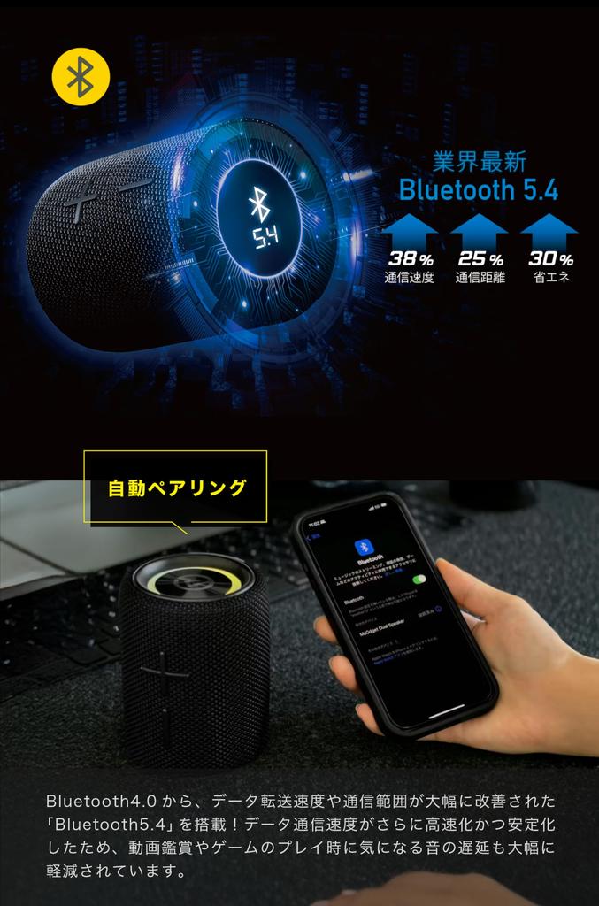 MaGdget Dual Separate Dual Bluetooth Magnetic Max Loud Portable Stereo SD AUX Long USB TELEC Certified Speaker, Speaker, Waterproof, IPX6, Speaker,