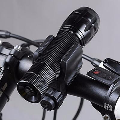 Practical Flashlight Clip Rotary Adjustment Button Easy To Use Accessories Bicycle Light Holder