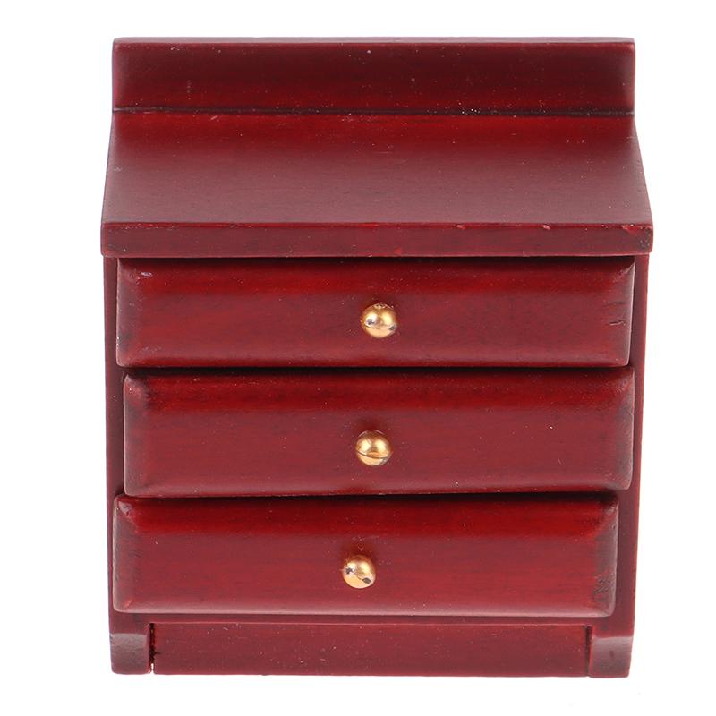 Details about / 1//12 Dollhouse Miniature Wooden Bedside Cabinet Model Furniture AccessoriesW Gg