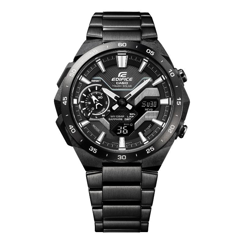 Casio Men's Stainless Steel 100M Water Resistant Quartz Watch ECB-2200YDC-1A
