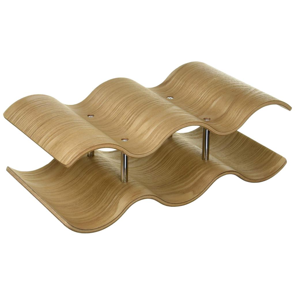 KINTO Wine Rack, 5-Bottle Capacity, Willow Series, Wine Bottle Storage, 45161
