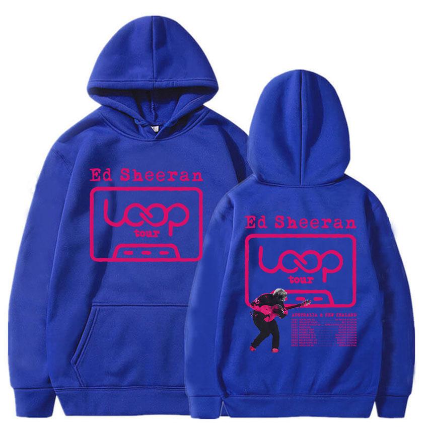 Ed Sheeran Loop Tour Hoodies Fashion Autumn/Winter Hooded Sweatshirts for Male Casual Long Sleeve Unisex Streetwear Print Hoodie