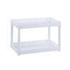 White Multilayer Desktop Storage Rack Kitchen Plastic Organizer Bathroom Countertop Cosmetic Storage Rack
