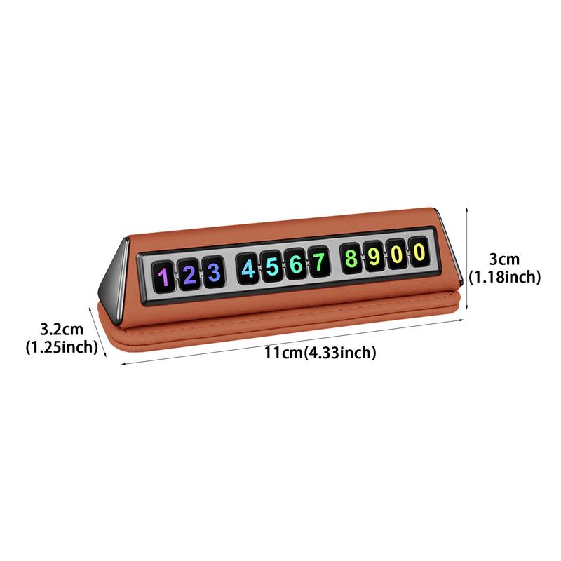 Auto Parkplatz Telefonnummernschild Temporäres Nummernschild Parkschild Magnetisch Auto Fahrzeug Park Handy Nummern Schild Für Auto