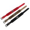 2" Wide Spiked Studded Leather Dog Collar Bullet Rivets with Cool Skull Pet Accessories for Meduim Large Dogs Pitbull Boxer XS-L
