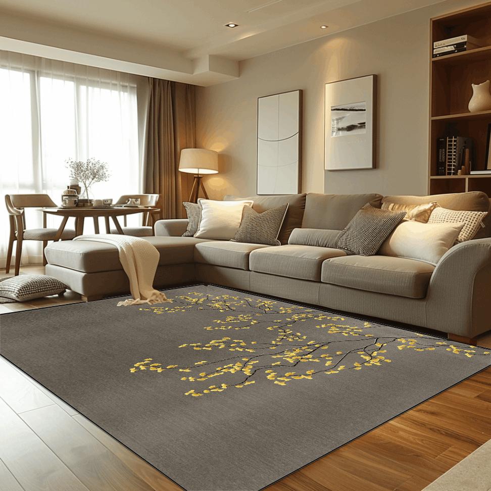 Chinese Style Flower Carpets for Living Room Retro Decoration Carpet Home Hall Sofa Area Floor Mat Bedroom Hallway Large Rugs
