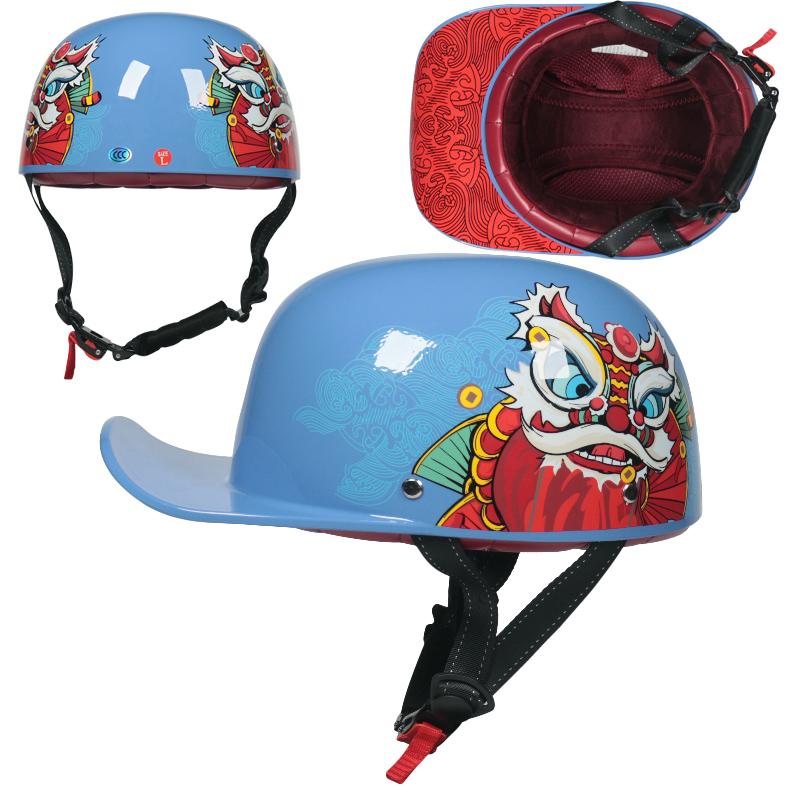 NEW Motorcycle Vintage Retro Helmets Baseball cap helmet Men Women Kid Scooter Half Face Vintage Summer Cap