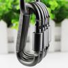 6pcs 8cm D Type Carabiner Keychain Clip Heavy Duty Aluminum Alloy Locking Carabiner For Camping Hiking