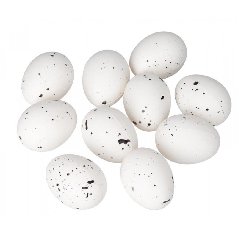 PLASTIC EGGS SPECKLED EASTER EGGS EGG 9 PCS