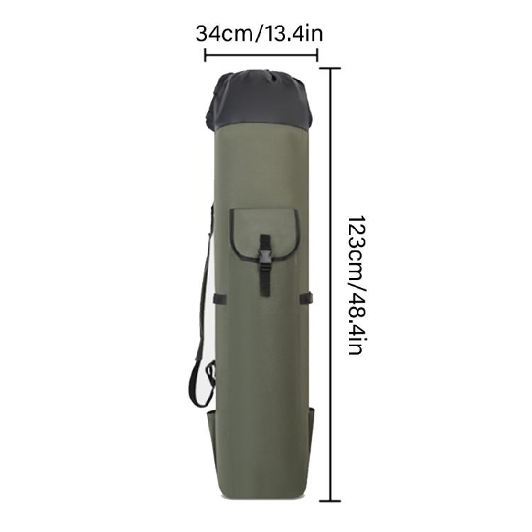 Angelrute Rolle Organizer Tasche Faltbare Angelrutenkoffer Große Kapazität Angelzubehör Aufbewahrungstaschen Reise Tragetasche