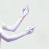 Non-slip Ice Silk Arm Sleeve Sun Protection Sunscreen Sleeve Gloves Thin Long Sleeve  Riding
