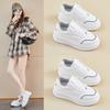 Women‘s Casual Chunky Platform Sneakers Breathable PU Leather Anti-Slip Sport Walking Shoes for Women Outdoor Comfortable Lace-up Tennis Sneakers