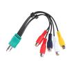 Audio Video Cable 18cm 3.5mm+2.5mm To Professional High-definition 5RCA AV Component Adapter Cord