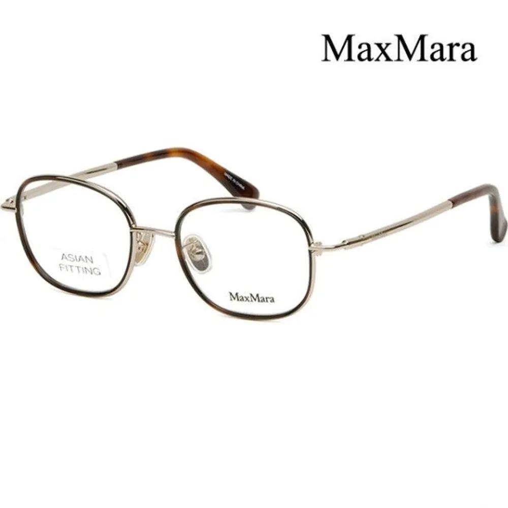 [MaxMara] Eyeglass Frames MM5124D 032 Lightweight Daily Leopard Print Soltex Square Fashion