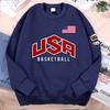 USA Basketballer Printed Set Casual Hoody Men Women Hip Hop