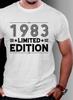 Retro 1983 Birthday T‑Shirt Limited Edition Graphic Tee