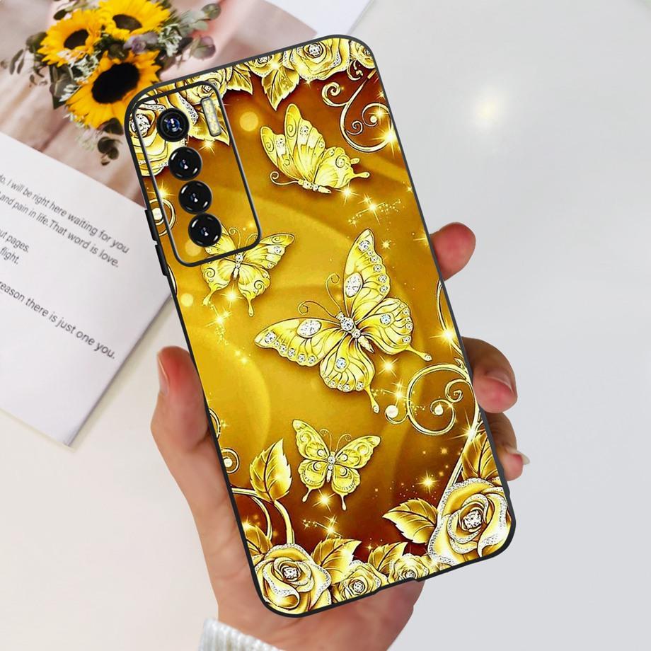 For Tecno Camon 17 Pro / Camon17 CG6 CG8 Case Cute Cartoon Dragon Astronaut Pattern Luxury Soft Silicon Phone Bumper Back Cover