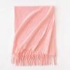 Cashmere Feel Solid Color Women's Imitation Cashmere Scarf Spring Atmosphere Korean Style Versatile Mid Length Shawl Scarf