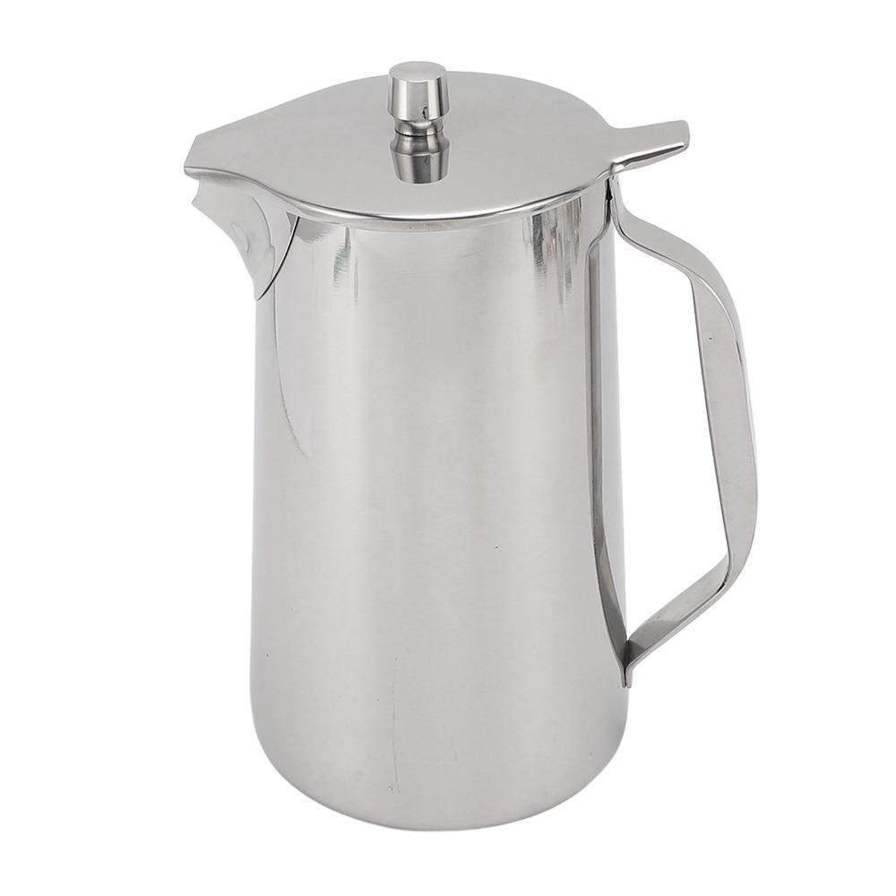Silver Cold Water Kettle Stainless Steel Beverage Pitcher Modern Water Jug  Home Restaurant