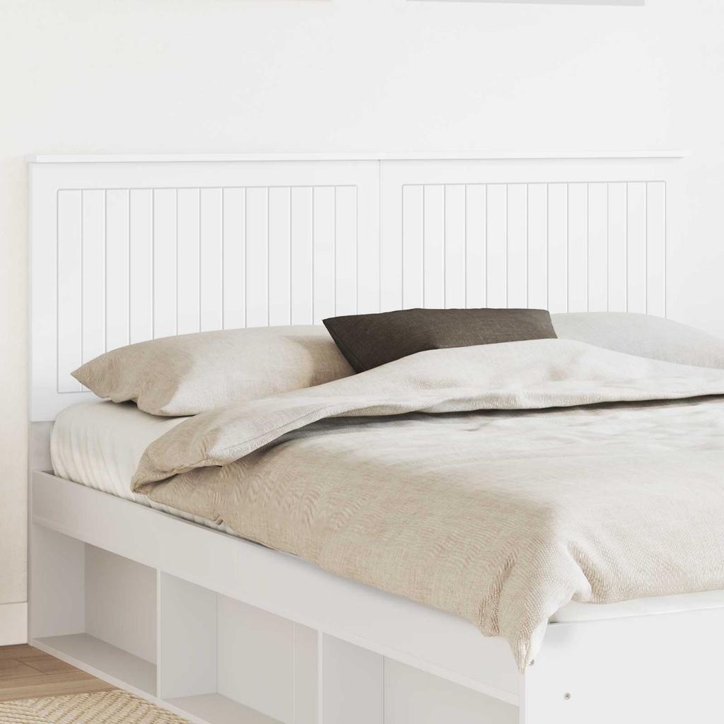 Headboard in White 160 cm Engineered Wood
