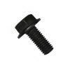 10Pcs Miter Sawing Cutter Bolt Left Hand Thread Hex Head Flanges For Cutting Machine Tool Part Black Sawing Cutter Screw Bolt