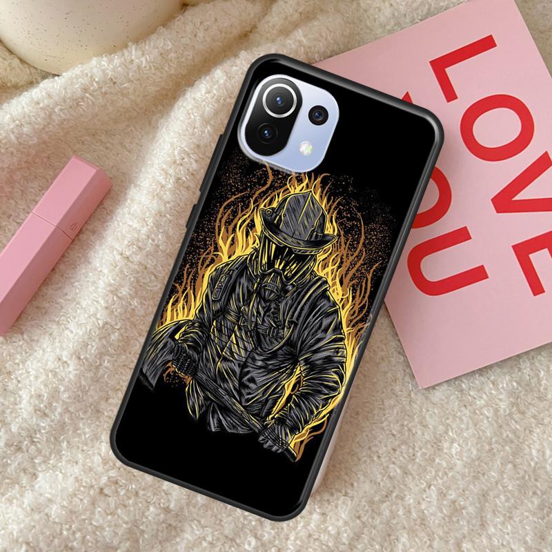 Firefighter Heroes Fireman Case For Xiaomi 11T Pro 12 Mi 11 Lite Cover For POCO X3 GT X4 Pro F1 F3 M3 M4 Pro Cover