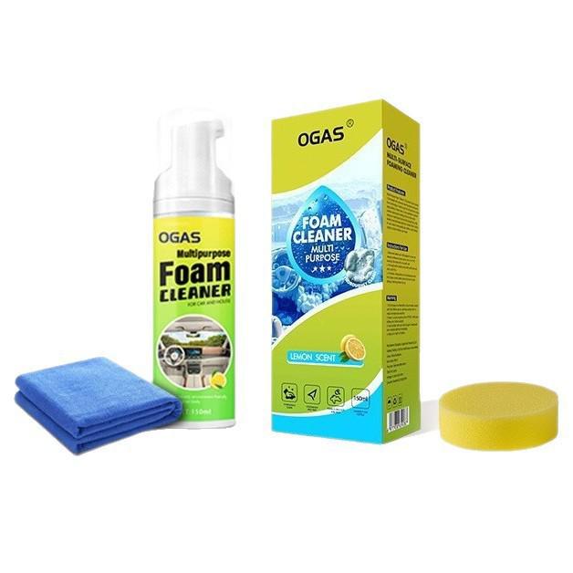 Car Foam Cleaner & Leather Seat Stain Remover - Dual-Use Waterless Cleaning Agent