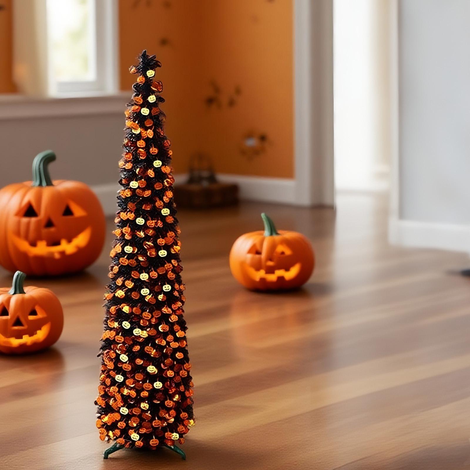 

4.92 Foot Knot Tree Pre-installed Light, Pencil Tree Band Knot Decorative Light | Indoor | Black One Size