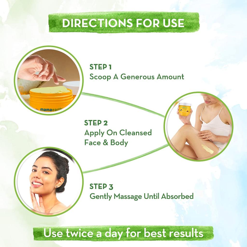 Mamaearth Ubtan Cold Cream With Turmeric & Saffron For Glowing Moisturized Skin 200g Pack Of 1