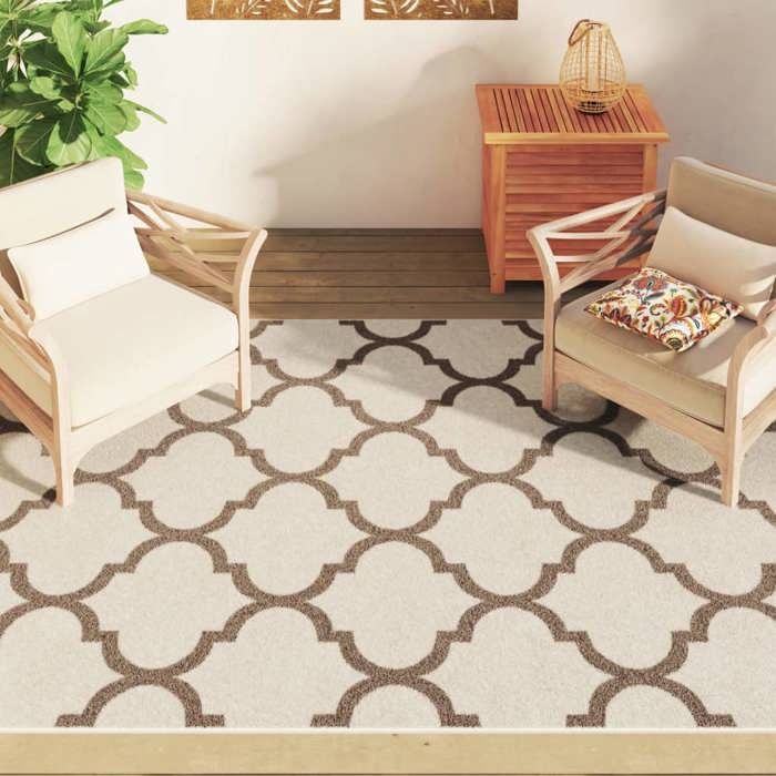 VidaXL Tapis Intérieur Extérieur à Poils Courts Antidérapant, Moquette de Sol, Carpette de Chambre à Coucher Salon Terrasse 4007228