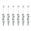 6pcs Glittering Beadable Pen Ballpoint Pen Black Ink Pen 1.0mm Smooth Writing Pen Rhinestones Fancy Pen School Supplies