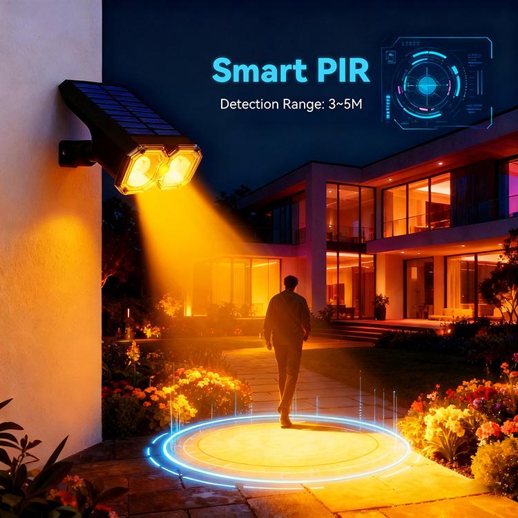 Solar Landscape Light Waterproof Wall Lamp for Driveway Garden Backyard