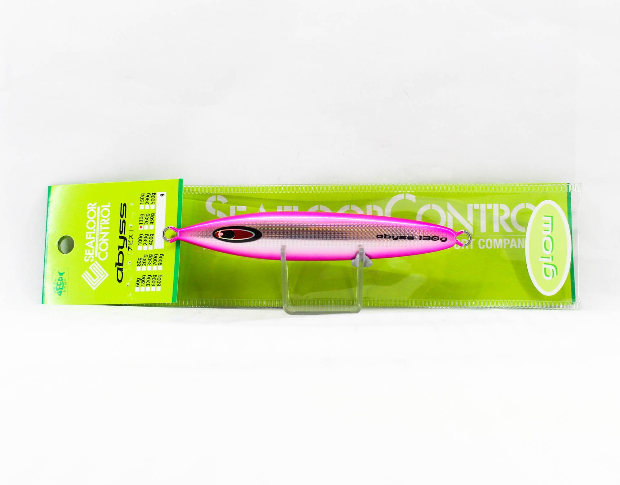 

Seafloor Control Metal Jig Abyss 130 grams Silver Pink Zebra Glow GR (7370)