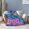Dog Man Dogman Movie Comic Blanket Cartoon Animals Flannel Awesome Warm Throw Blanket for Chair Covering Sofa Textile Decor