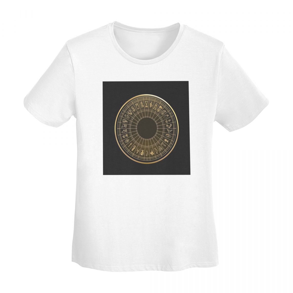 Alethiometer Golden Symbols TShirt Women Short Sleeve T Shirts ONeck Clothing Cotton Summer Tees Streetwear S