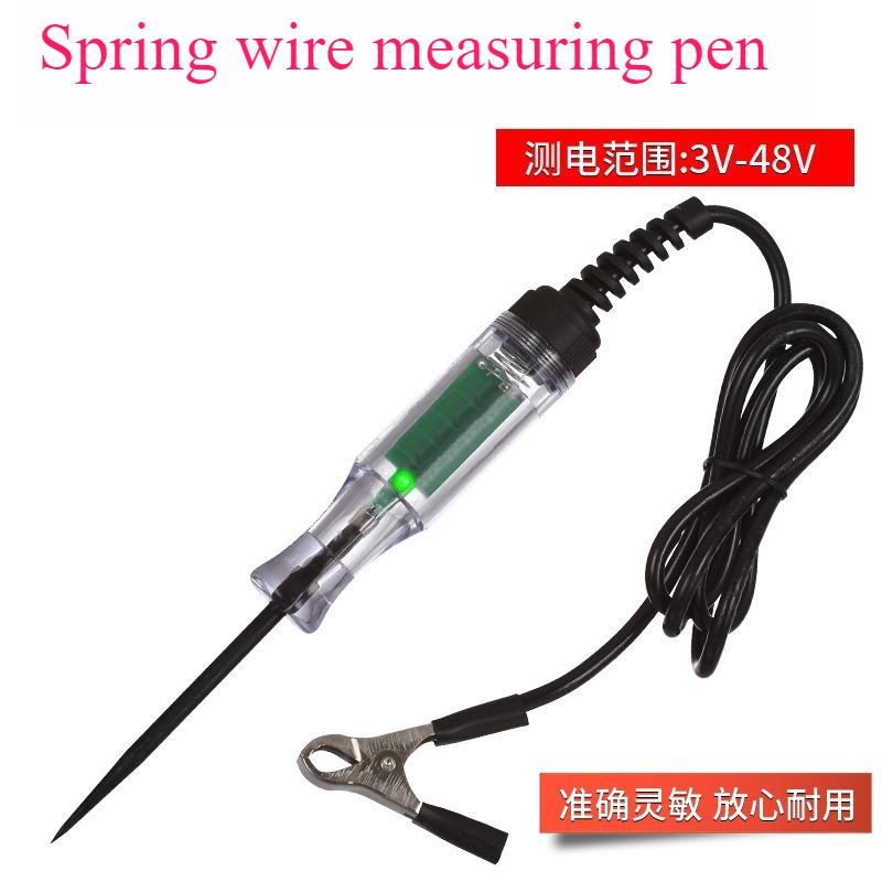 Automotive testing pen LED test light, car digital display, 12v24v70V, automotive repair circuit, fuse detection and testing pen