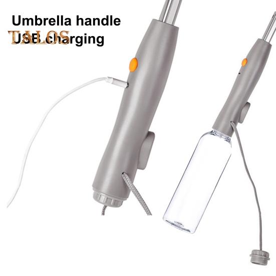 3-In-1 Umbrella with Fan Mister USB Rechargeable UV Sun Protection Umbrella Portable Waterproof Windproof Summer Outdoor Sun Rain Umbrella