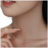 Silver Anchor Chain for Women with Balls, Long 42cm, Classic, With Balls