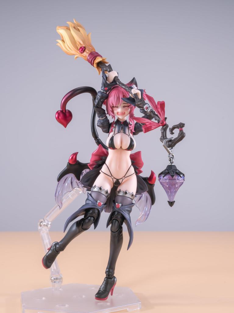 EXSSRION Apprentice Witch Hoshikawa Neko Scale and Alloy Painted Movable Figure [Red] 1/12 PVC, ABS, POM,