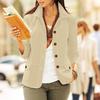 ZANZEA Women Turn Down Collar Casual Long Sleeve Plain Blouse