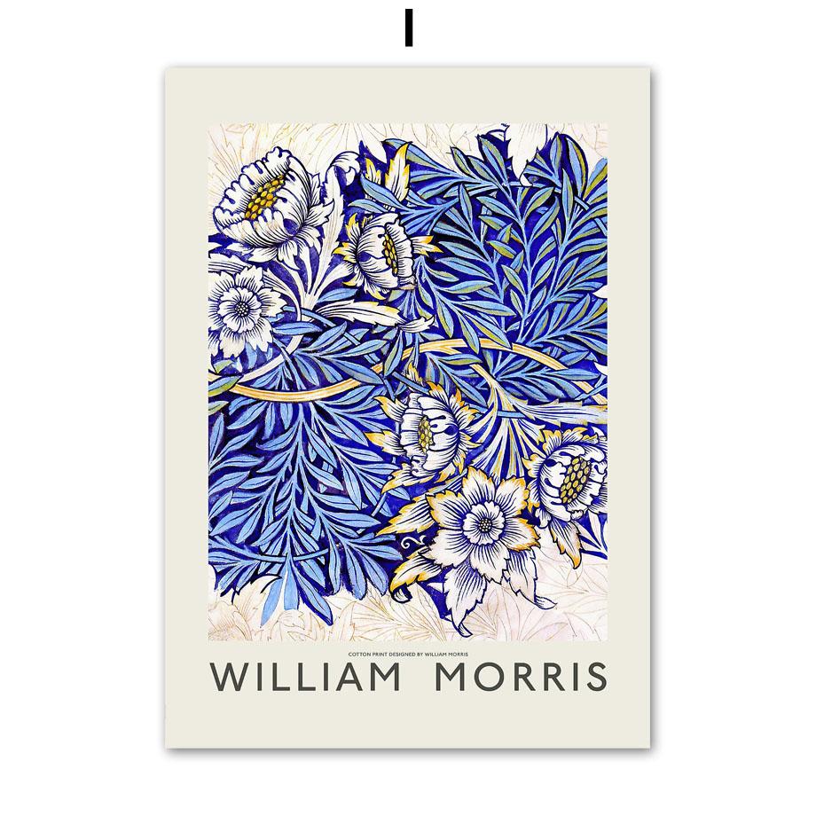 

Уильям Моррис цветок абстрактная выставка плакаты на скандинавскую тему и принты настенная живопись на холсте картины для украшения гостиной A4 21X30cm No Framed