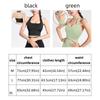 Elegant Design Hanging Neck Strap Sports Bra Pleated Back Women's Underwear Yoga Vest  Running