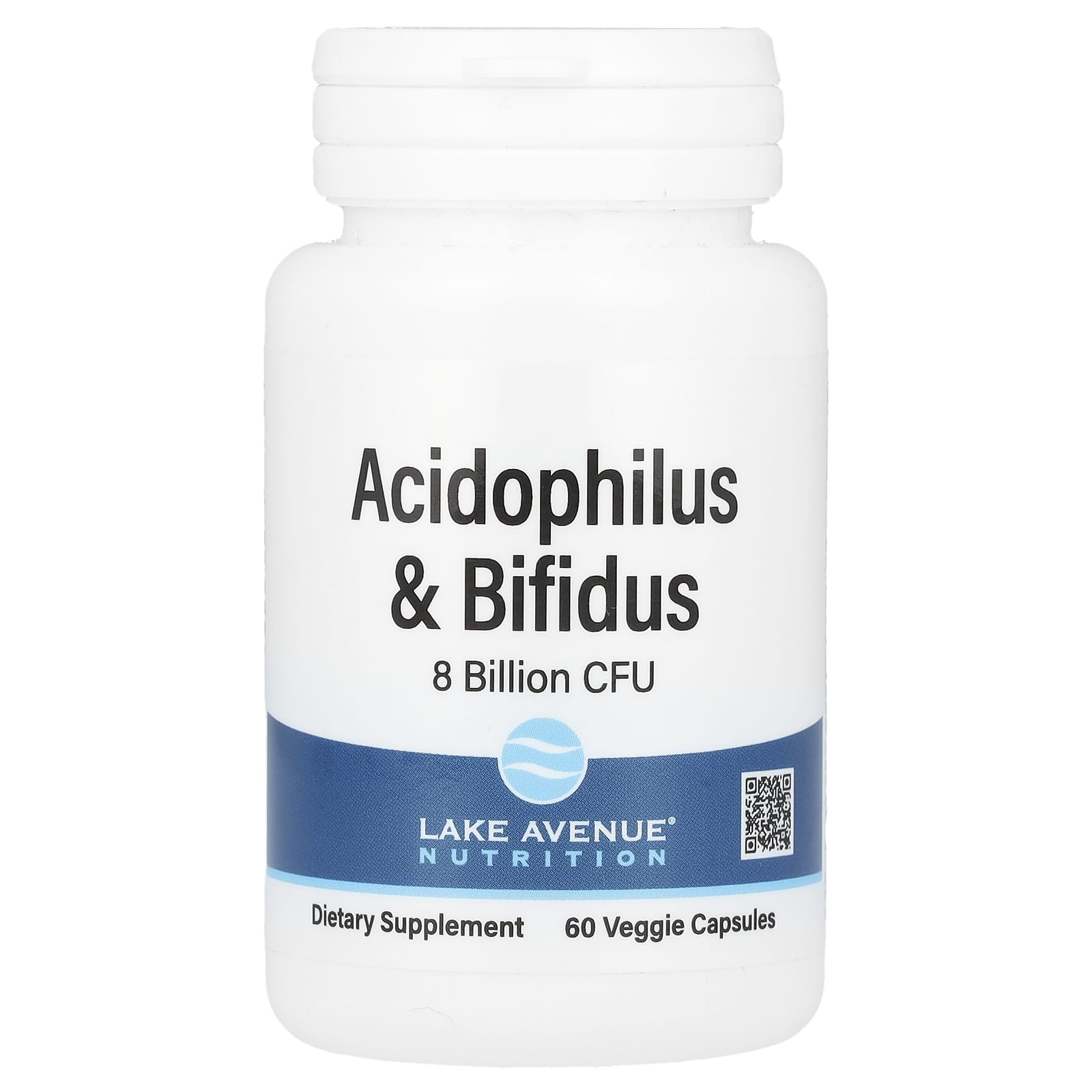 

Probiotic Blend Containing Acidophilus & Bifidus, Lactobacillus Acidophilus, Bifidobacterium Lactis, 8 Billion CFU, 60 Veggie Capsules