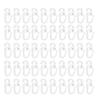 50Pcs S Shape Curtain Rails Gliders Hooks Sliders Clip Set for Easy Glides and Stability In Bedroom and Living Room
